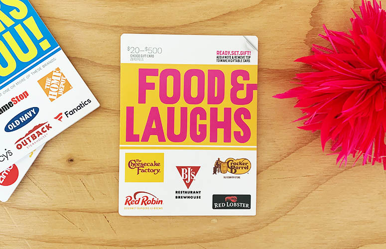 food and laughs gift card