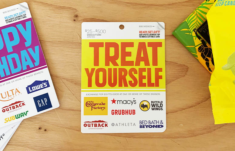 treat yourself multi-store gift card
