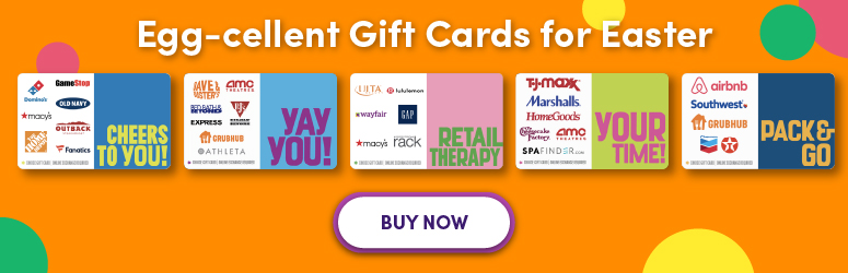 multi-store gift cards for easter